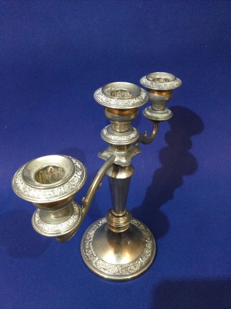 Vintage Grenadier Silver Plated Candelabra