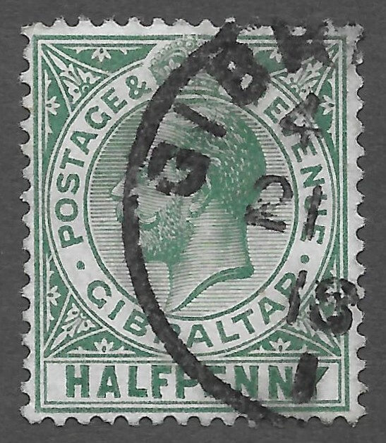 Gibraltar (1921) - Scott # 76,   Used