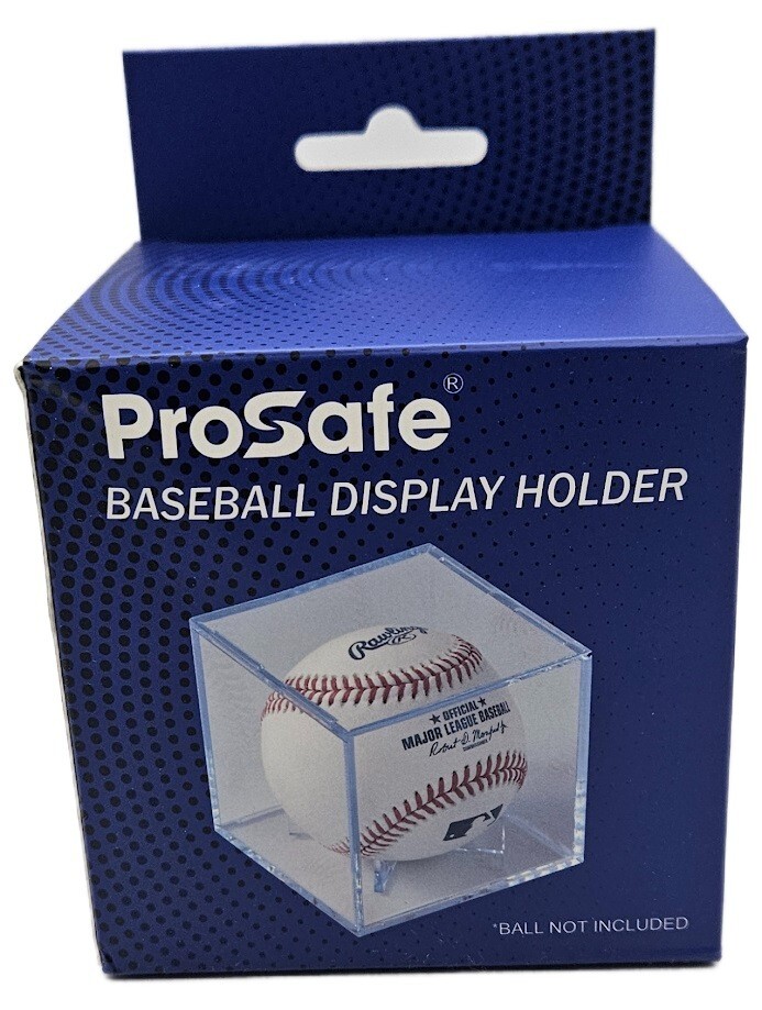 Pro-Safe Baseball Display Holder - UV Protection - Square Cube Ball Case