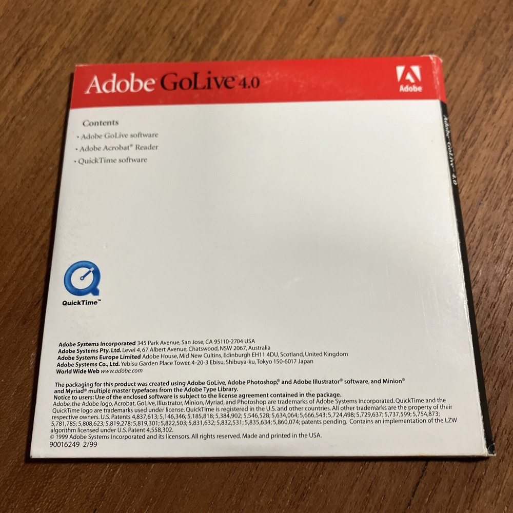 Adobe GoLive 4.0 For Macintosh W/ Serial