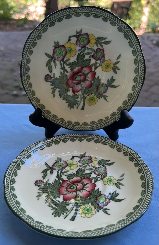 Two Royal Albert Canton Saucers England