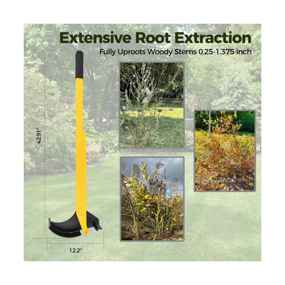 Sapling Puller Tool Heavy Duty Tree Root Puller for ¼ to 1 ⅜ " Woody