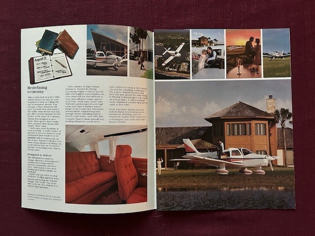 Piper Warrior 2 1984 brochure