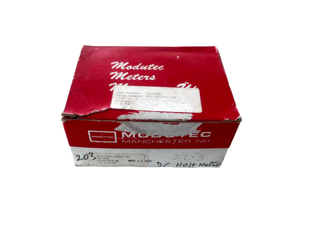 Modutec AC Volt Meter Solid State Controls Inc. 03-782181-00