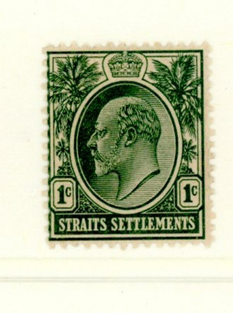 Straits Settlement Scott # 109 - MH - CV=$5.25