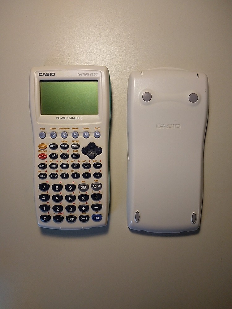 CASIO FX-9750G PLUS POWER GRAPHIC Graphing Calculator W/ Cover Pre-Owned