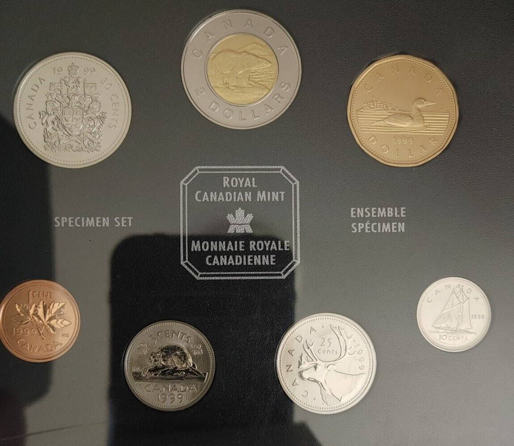 Canada 1999 Specification 7-Coin Set in original presentation Case & COA  NO BOX