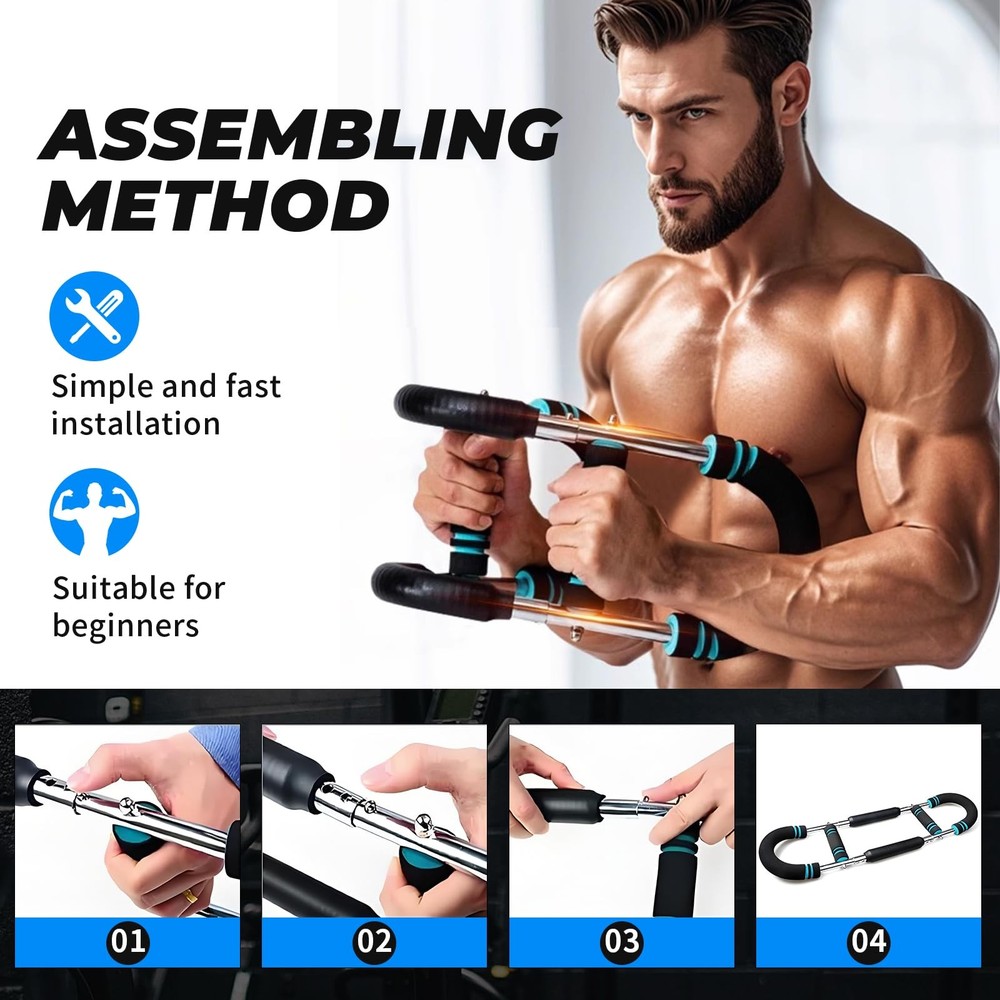 Twister Arm Exerciser, Adjustable Chest Expander, arm Exerciser, Shoulder Mus...