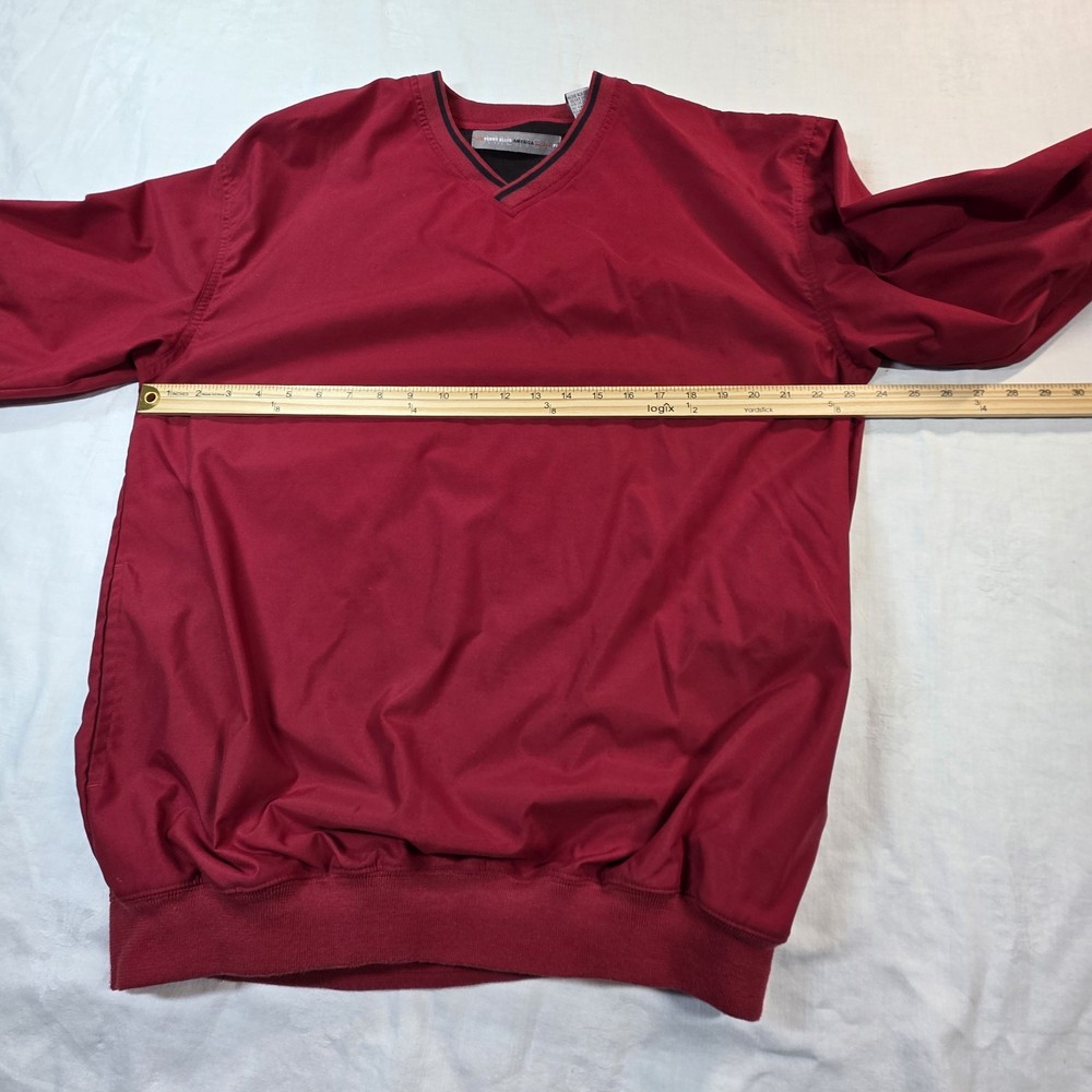 Perry Ellis America Golf Pullover Windbreaker Jacket Men's L Red