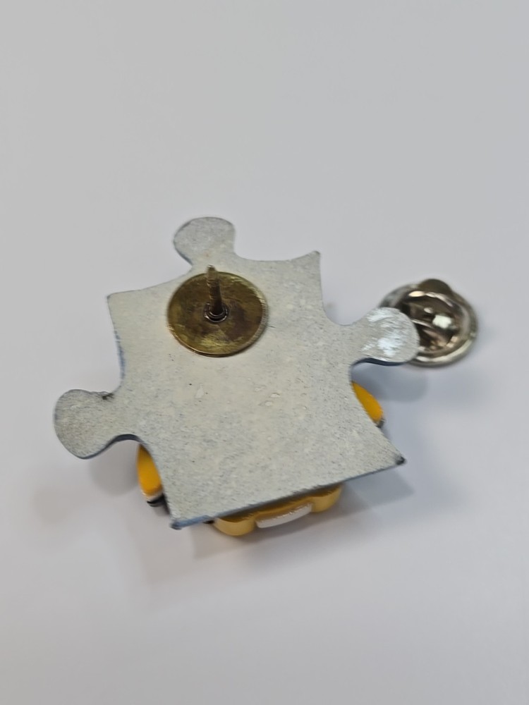 Penguin Bird On Puzzle Piece Lapel Pin