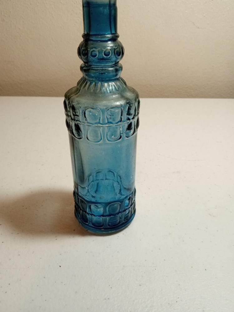 Small 6.5" Blue Bottle