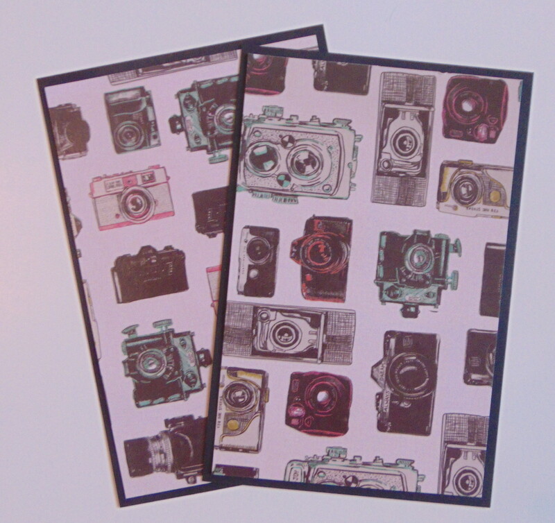 #2459 SELFIE CAMERA PREMADE SCRAPBOOK PAGE MAT & TITLE SET EPHEMERA- TONYA