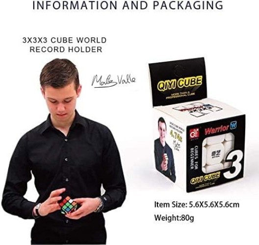 56mm Warrior W Stickerless Magic Cube - Boost Concentration & Dexterity