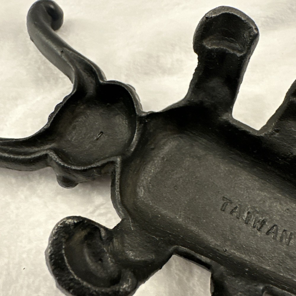 Vintage Cast Iron Beetle Boot Jack Puller 9" Cricket Bug Scarab Remover VG Cond