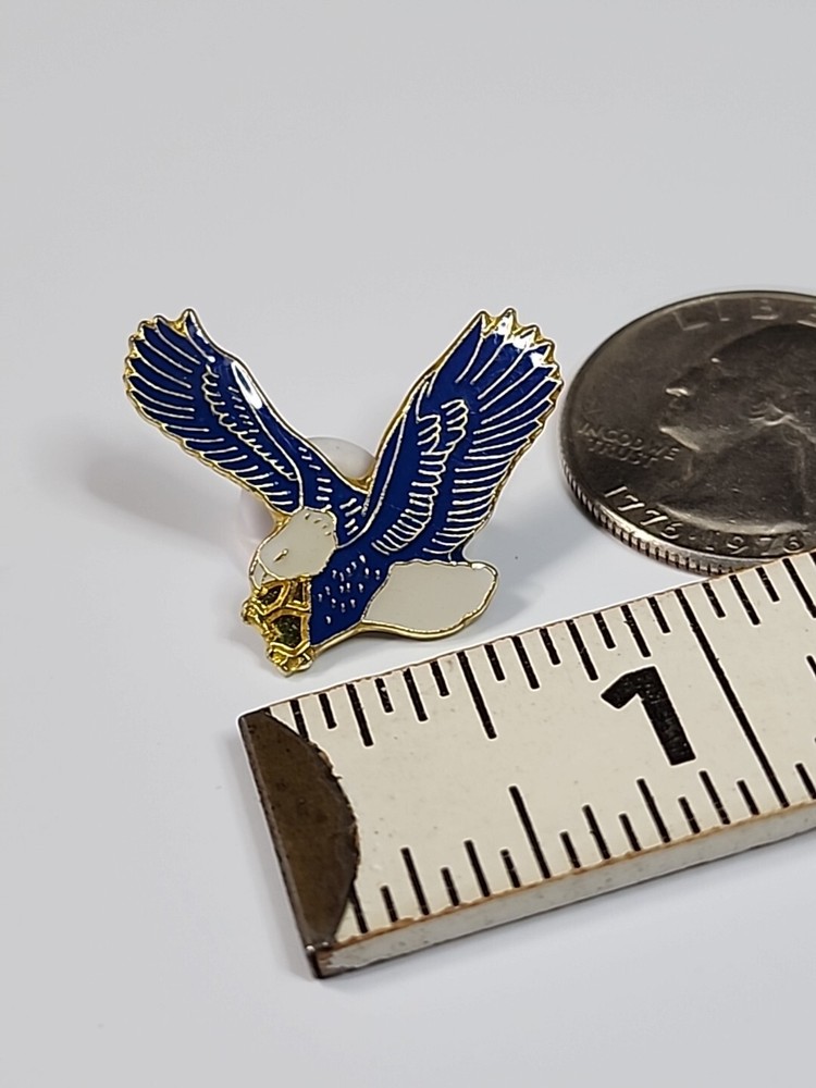 Blue Eagle Bird Lapel Pin