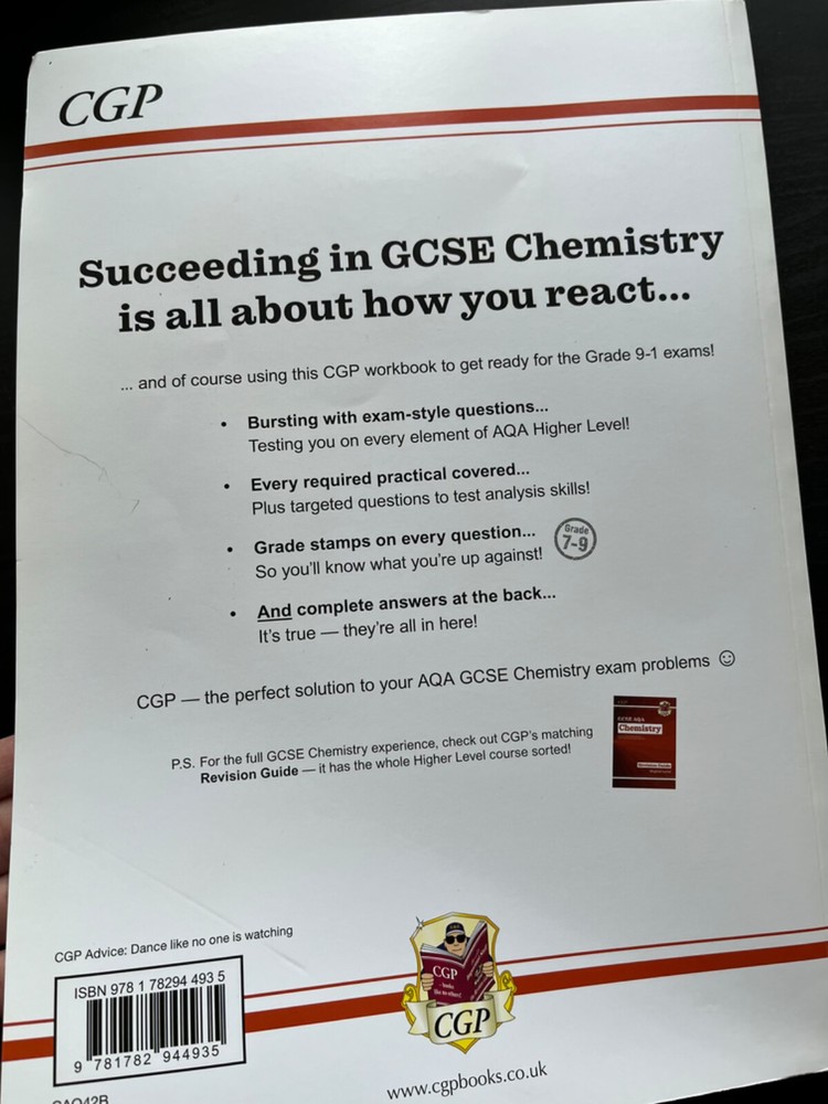 CGP AQA Exam Practice Workbook bundle - Biology, Chemistry and Physics. Higher