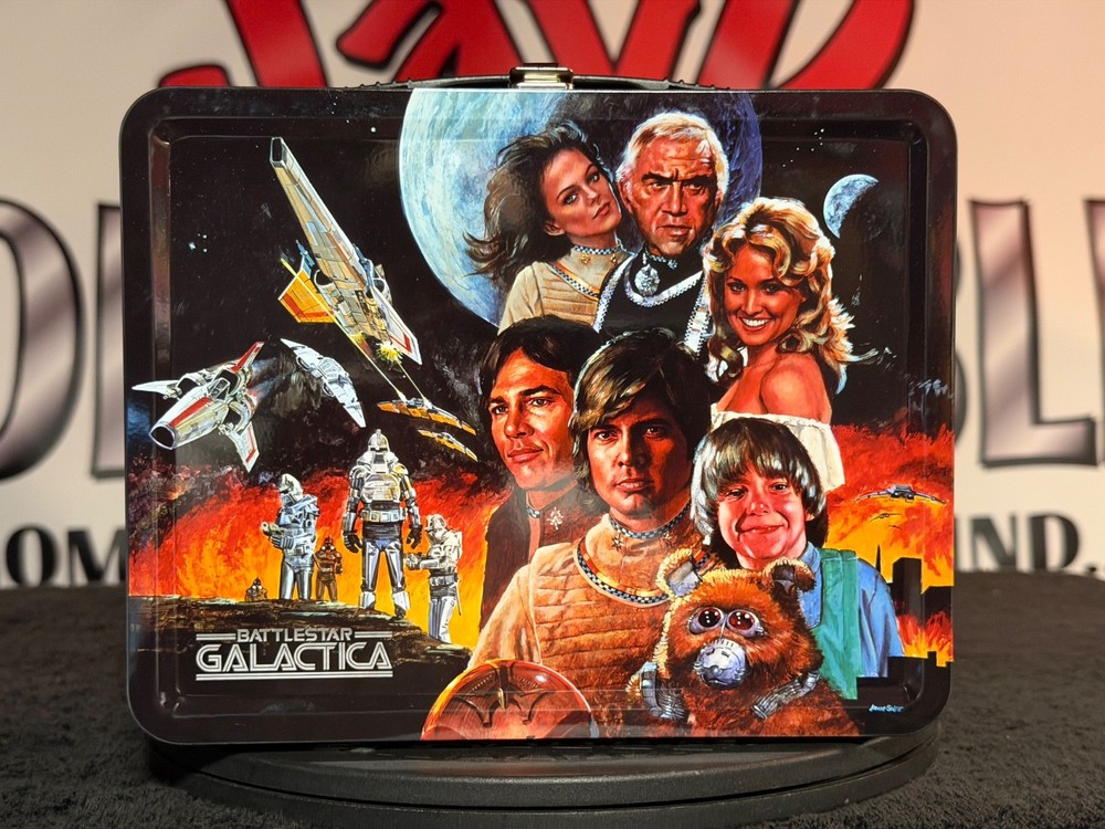 BATTLESTAR GALACTICA RETRO TIN TOTE LUNCHBOX FULL SIZE