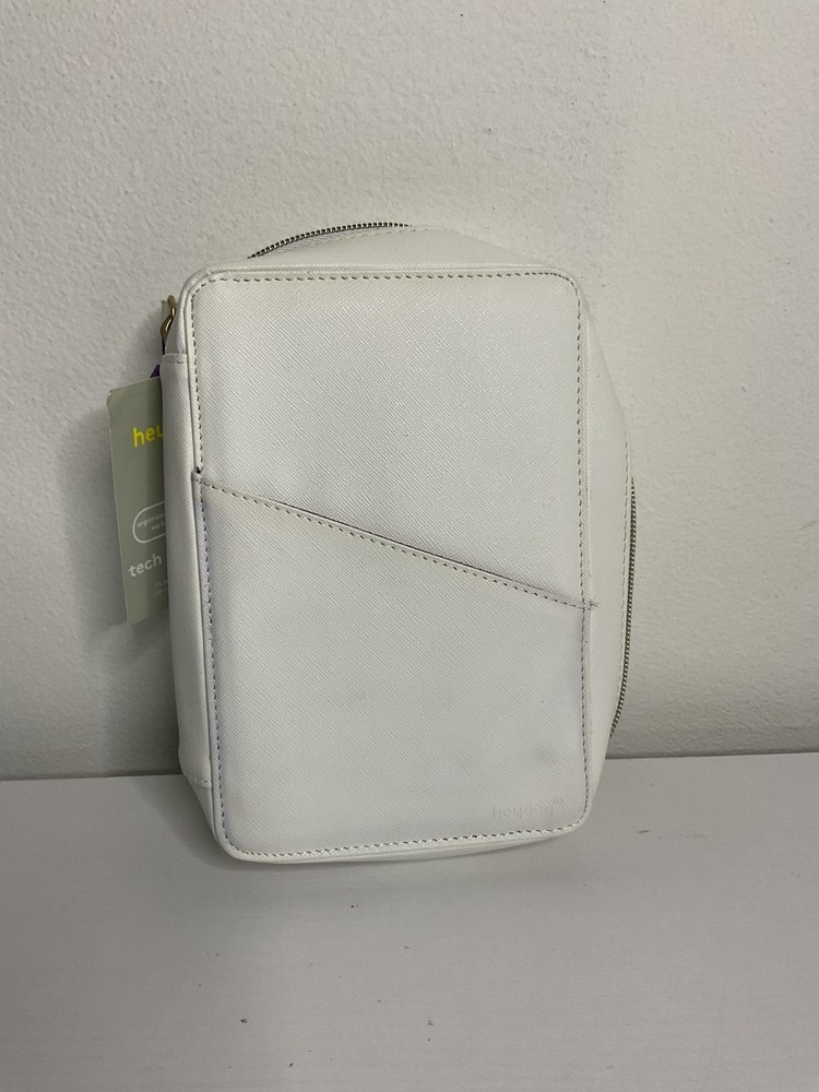 Heyday Electronics Travel Organizer,Tech Accessories Pouch White Bag