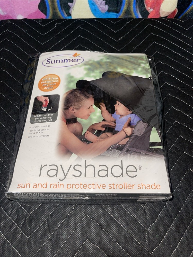 Summer Infant Rayshade  UV Protective Stroller Shade Cover, Black