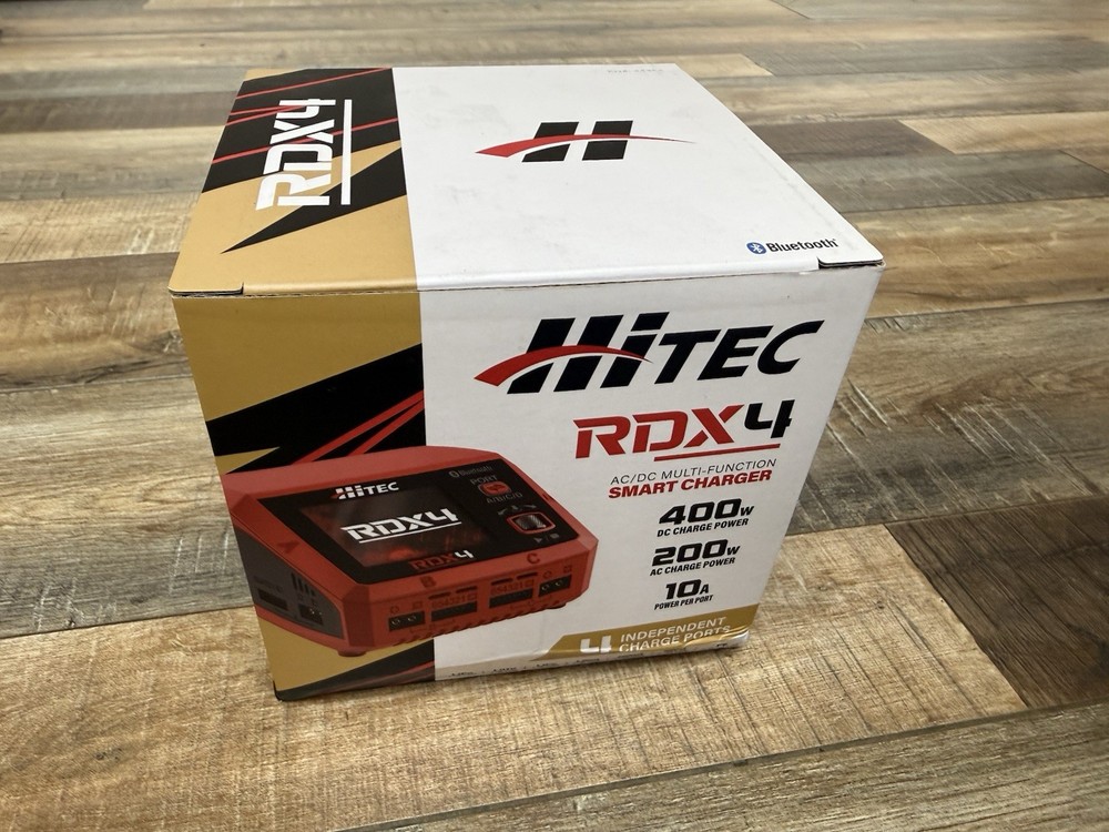 Hitec RDX4 4 Port AC/DC Multi-Function Smart Charger w/Bluetooth HRC44354