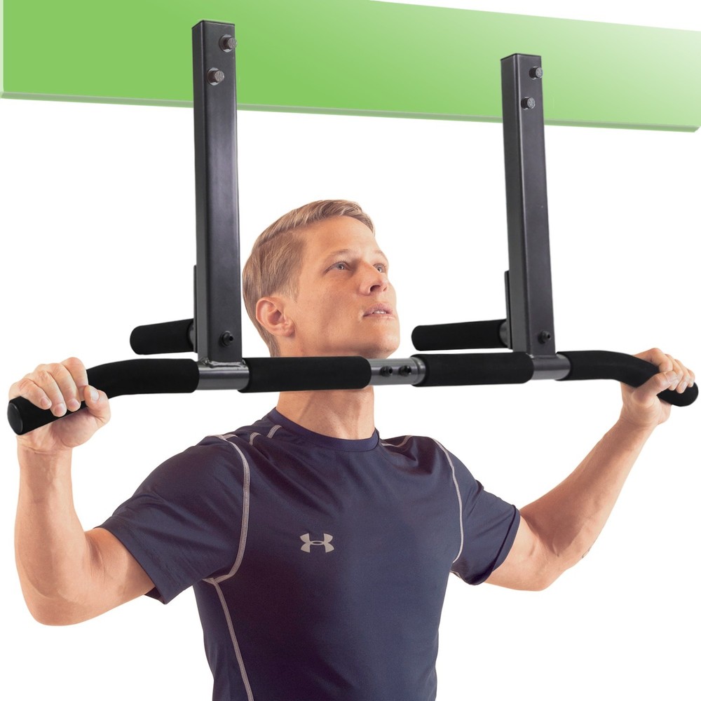Joist Mount Pull Up Bar with Extra Hardware and Mounting Template