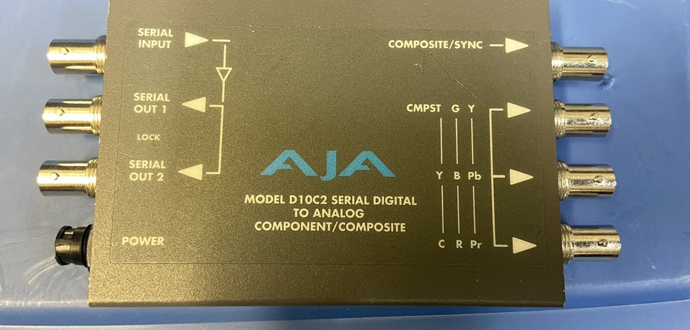 AJA D10C2 SDI To analog Components/composite.with Power Adaptor