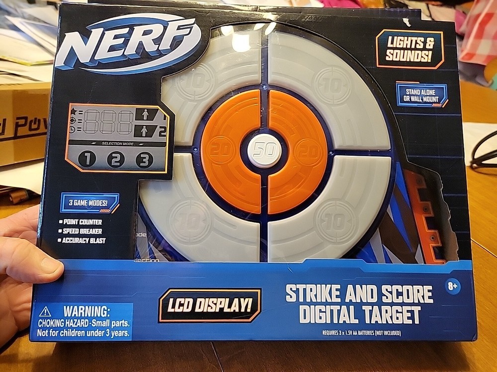 Nerf Strike and Score Digital Target with Lights and Sounds