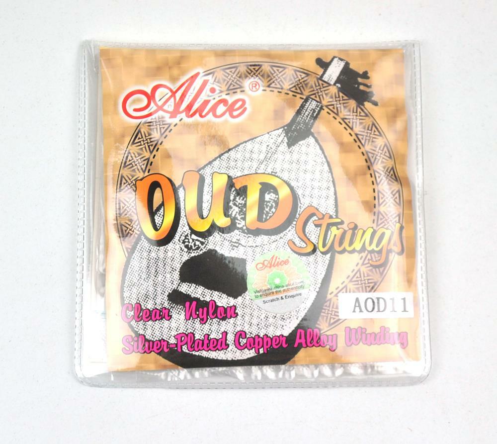 5Sets Alice UD OUD Strings Clear Nylon Silver-Plated Copper Alloy 11 Strings
