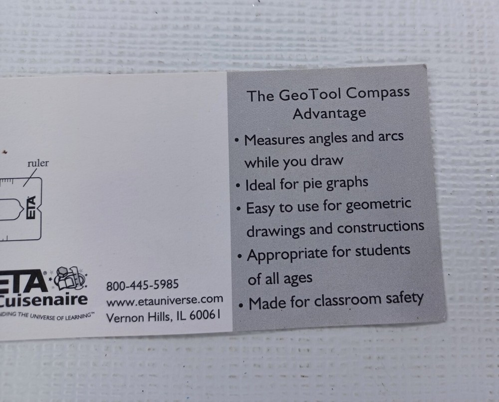 ETA Cuisenaire Geo Tool Compass
