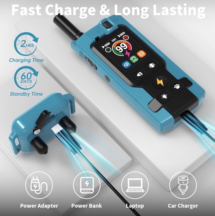 Dog Training Collar with Remote 3300FT Electric Shock Collar Multiple Modes