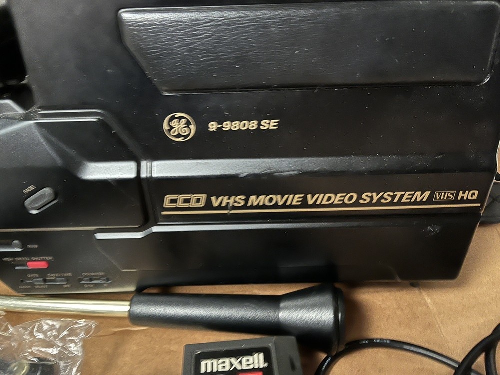 VINTAGE GENERAL ELECTRIC CAMCORDER AND COMPONENTS-1980’s