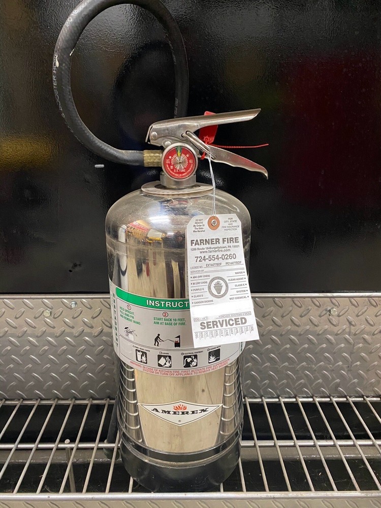NEW Class K Fire Extinguisher 6L W/ Certification Tag