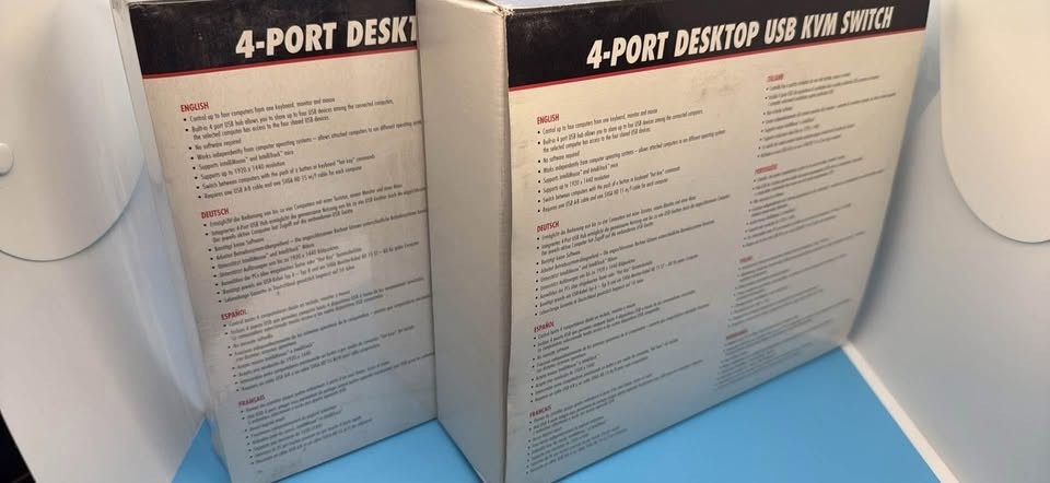 iView 4-Ports External KVM / audio / USB switch