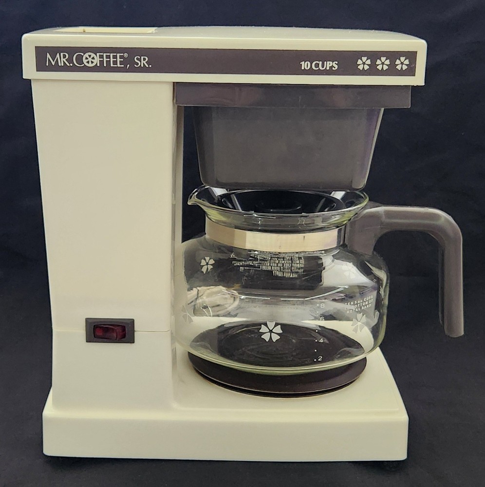 MR. COFFEE SR. 10-Cup Compact Automatic Brewing System SR-10 Box & Manual TESTED