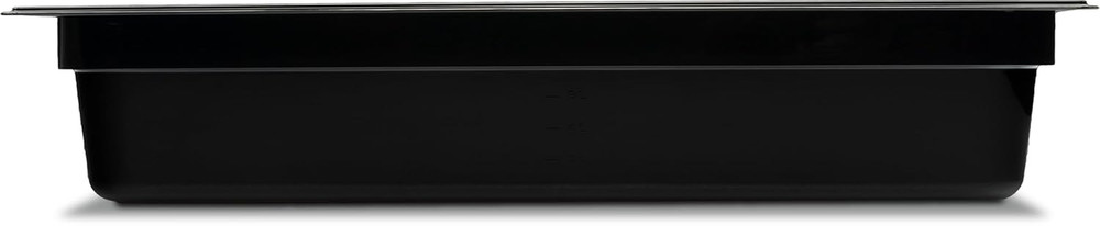 10201B03 Storplus Full Size Food Pan, Polycarbonate, 4" Deep, Black