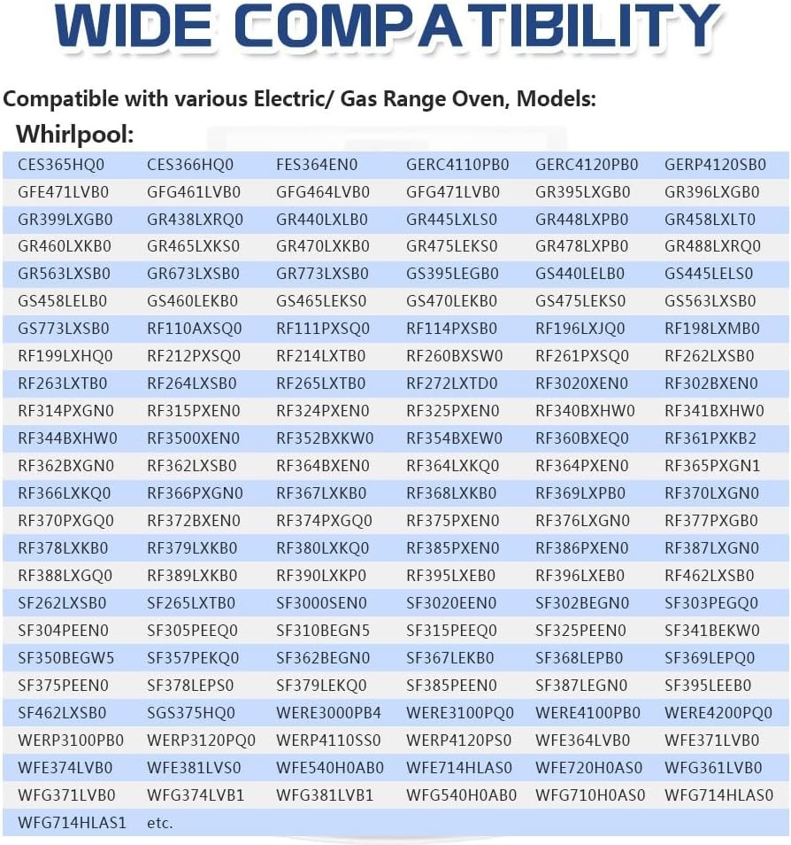 Durable Replacement Oven Rack for Whirlpool Models - Dishwasher Safe, 1 Pack