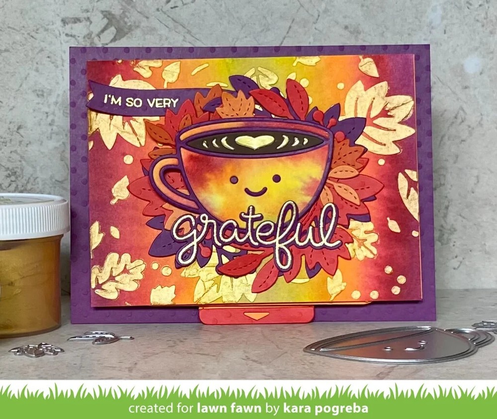 Lawn Fawn Clear Stamp Set Scripty Autumn Sentiments