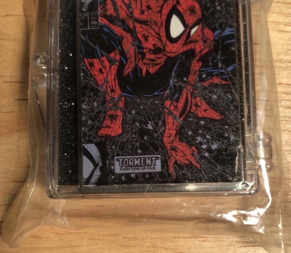 1990 SPIDER-MAN Silver Limited Ed Torment PIN Planet Studios
