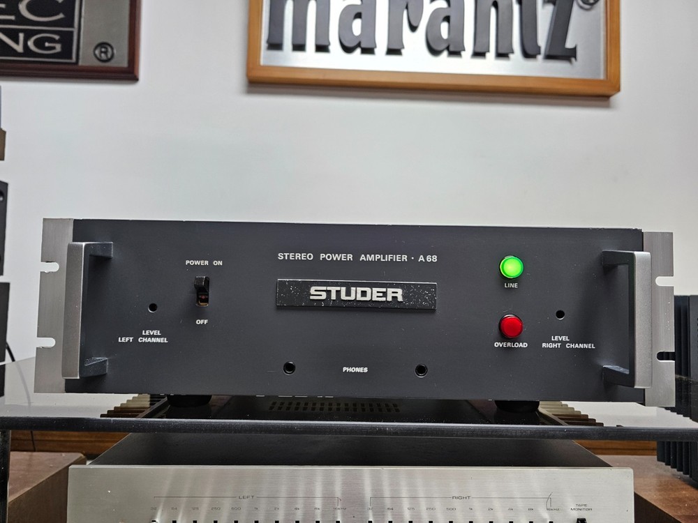 Power Studer A-68 Stereo Amplifier Serviced Operational