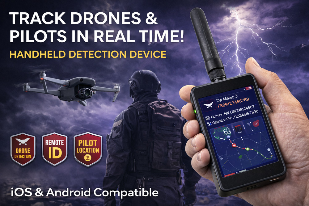 Drone Tracker Kit – Handheld UAV Detection & Pilot Finder Tool