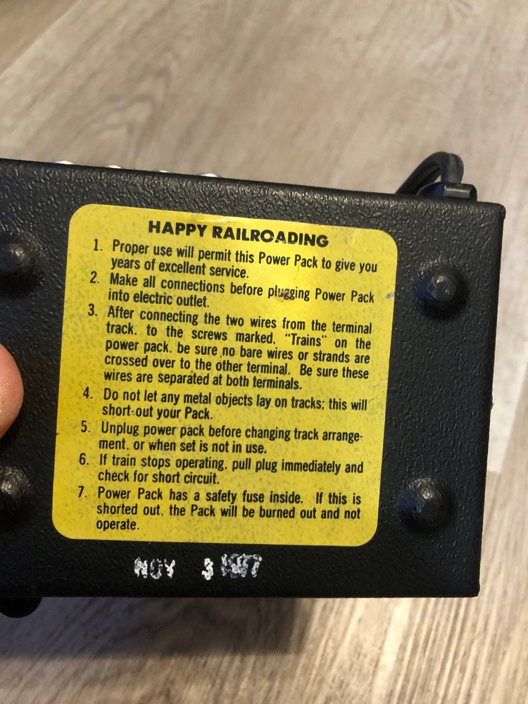 AHM Model 70277 HO Model RR Train Transformer Power Pack Control TESTED