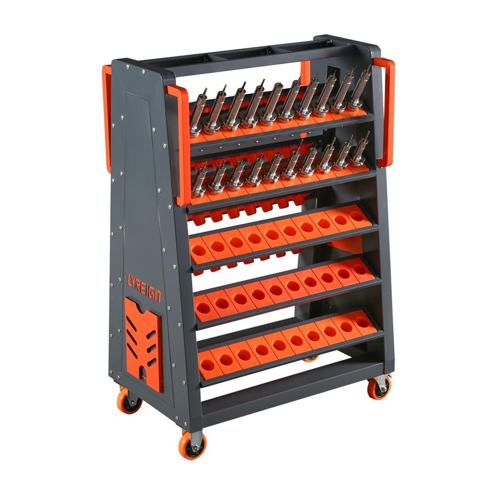 CAT40 CNC Mobile Tool Holder with Inserts - Earthquake-Resistant, Adjustable