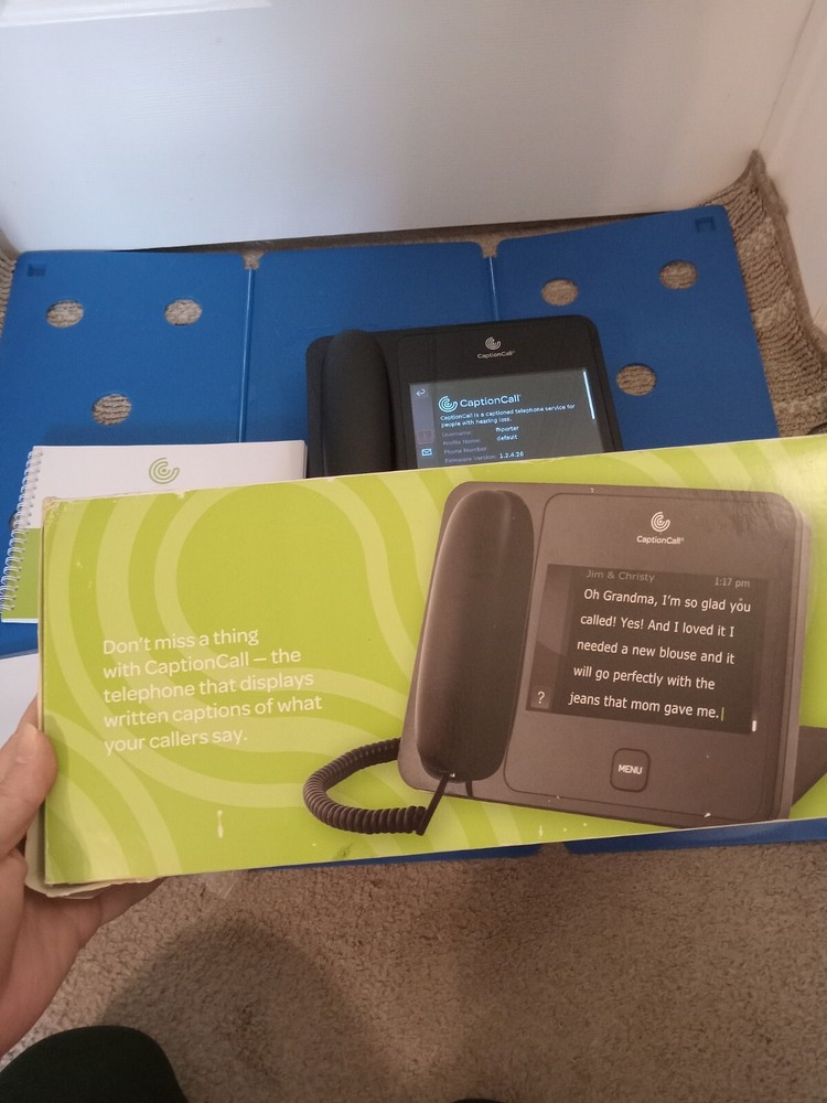 Caption Call 57Tx Closed-Caption Touch Screen Phone for Hearing Impaired