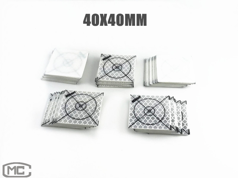 100PCS NIKON REFLECTOR SHEET 40X40MM REFLECTIVE TARGET FOR TOTAL STATION
