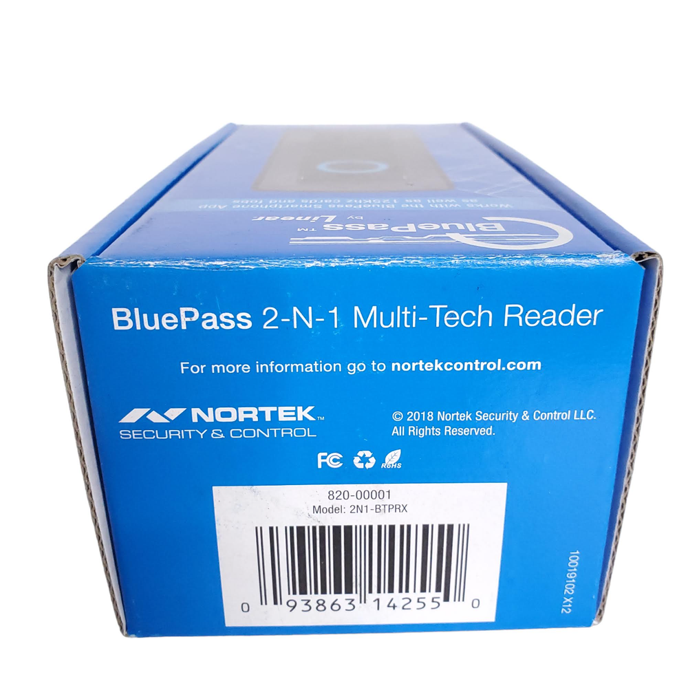 BluePass by Linear 2-N-1 Multi-Tech Reader 2N1-BTPRX 125 KHz All In One Reader