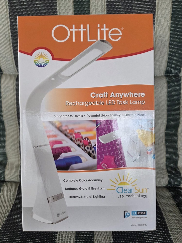 OttLite Rechargeable LED Task Lamp with ClearSun Technology