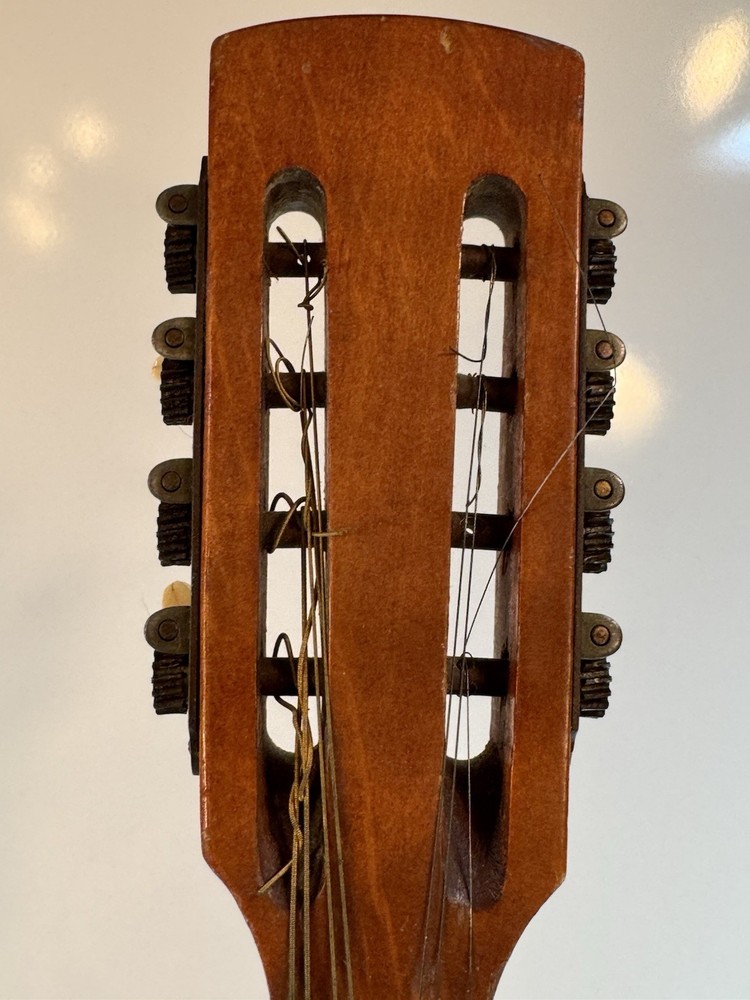 Lignatone Flat Back 8 String Tuner Bowl Back Mandoline Vintage Czech
