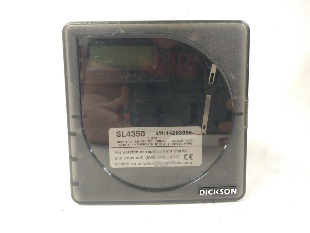 DICKSON SL4350 4" DISPLAY CIRCULAR TEMPERATURE CHART RECORDER