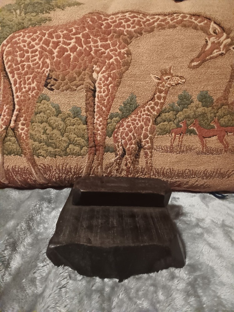 Old wood textile stamp,handsome decor piece.