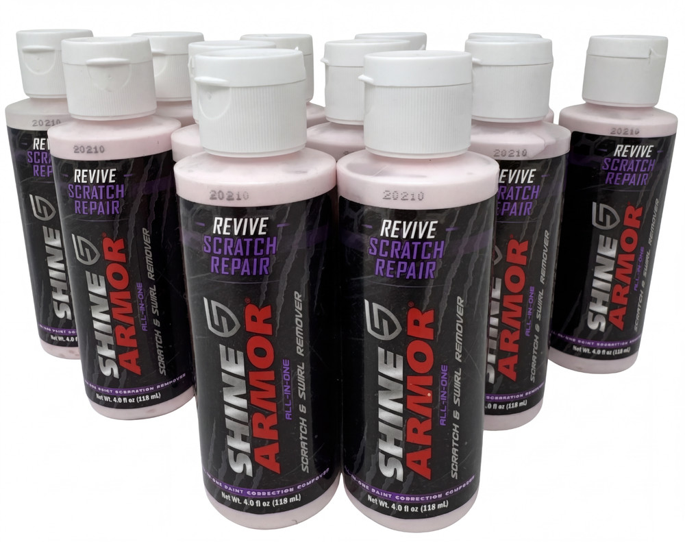 12X Shine Armor REVIVE Scratch Swirl Paint Correction Compound Pink , 4 oz Ea.